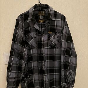 DIXXON Men’s Plaid Casual Button Down Shirt - Adamantium Edition